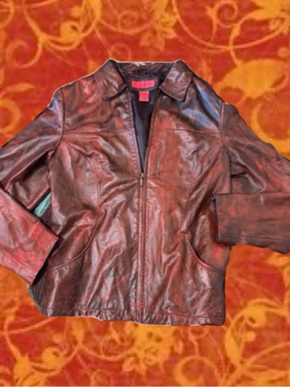 Vintage 90s Y2K fall Gilmore girls leather coat
